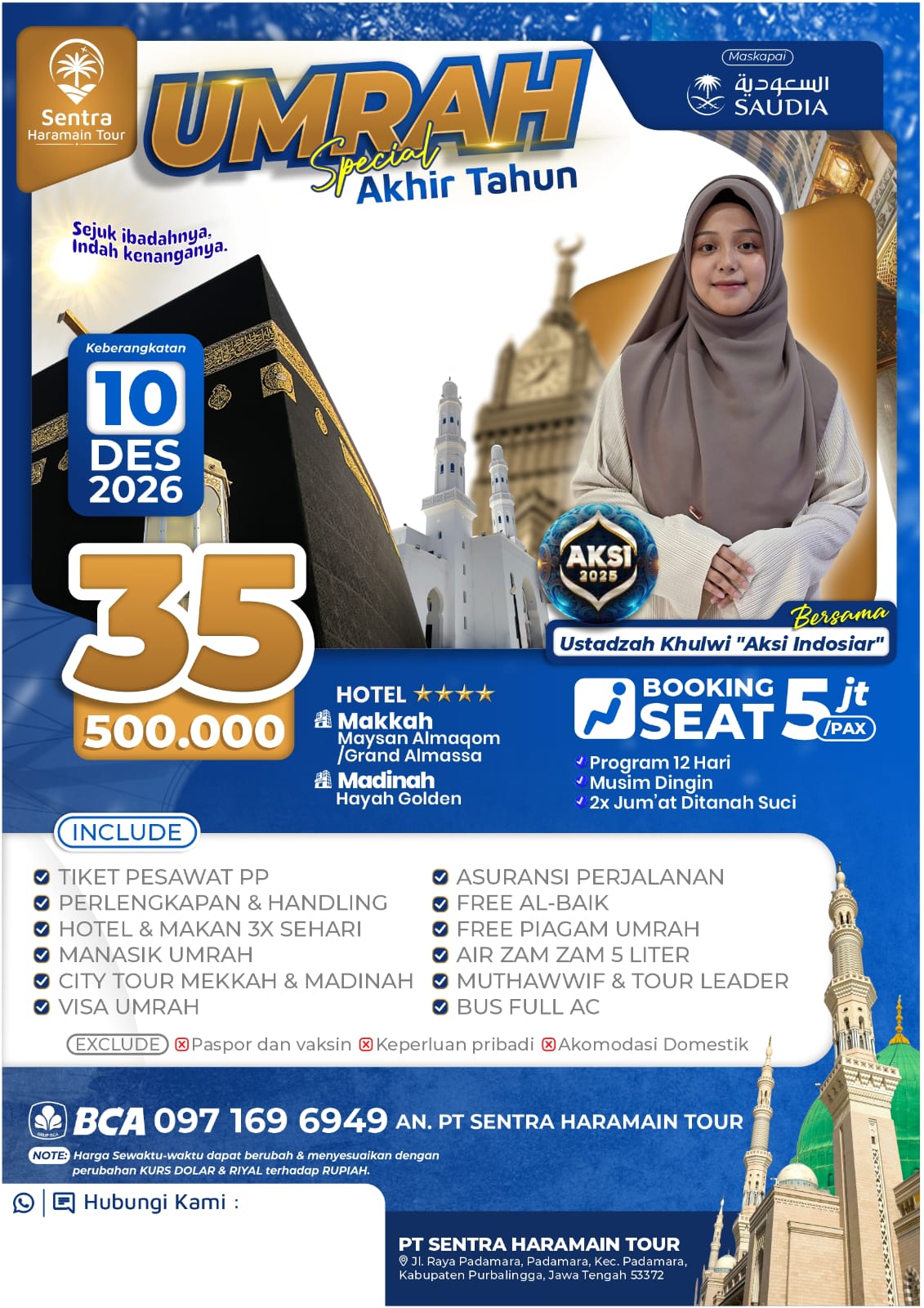 Umrah Spesial Akhir Tahun 2026 โ 12 Hari
